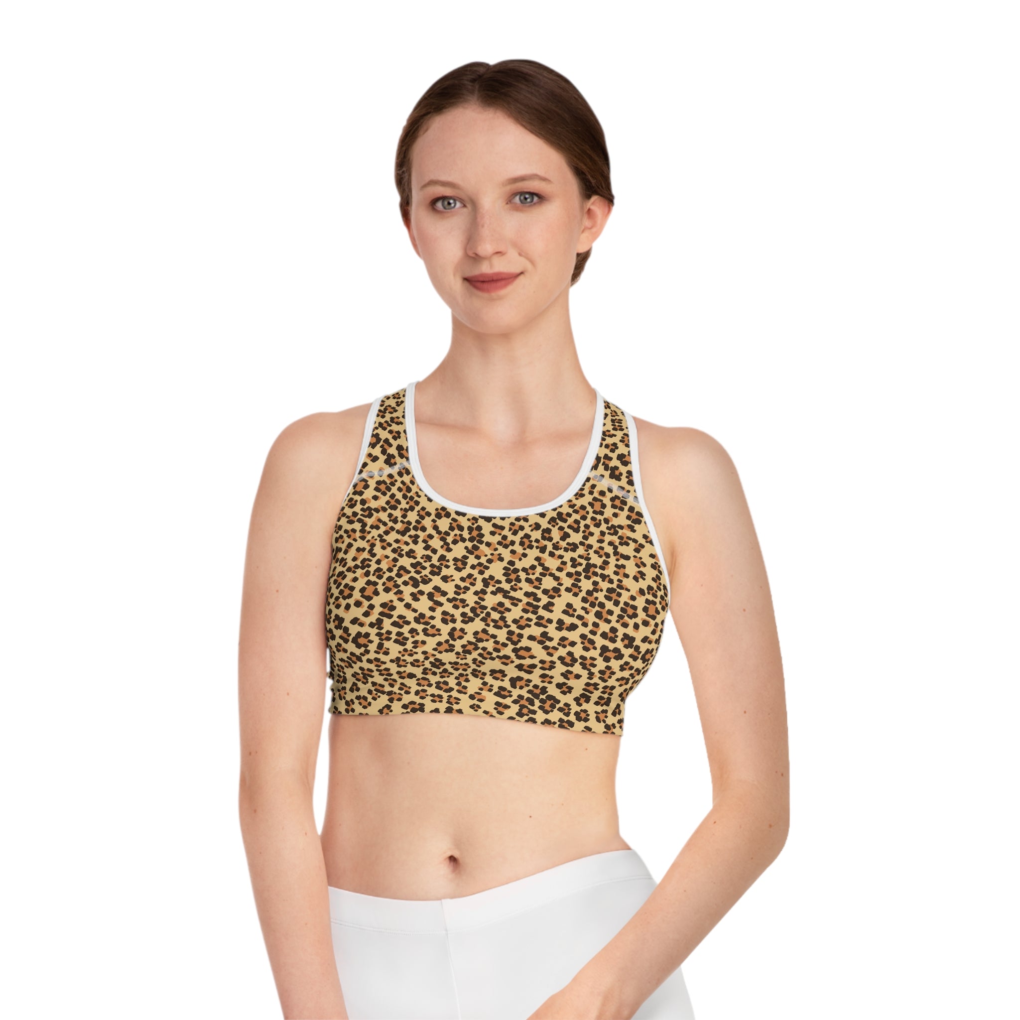 Leopard Print Sports Bra for Active Lifestyles